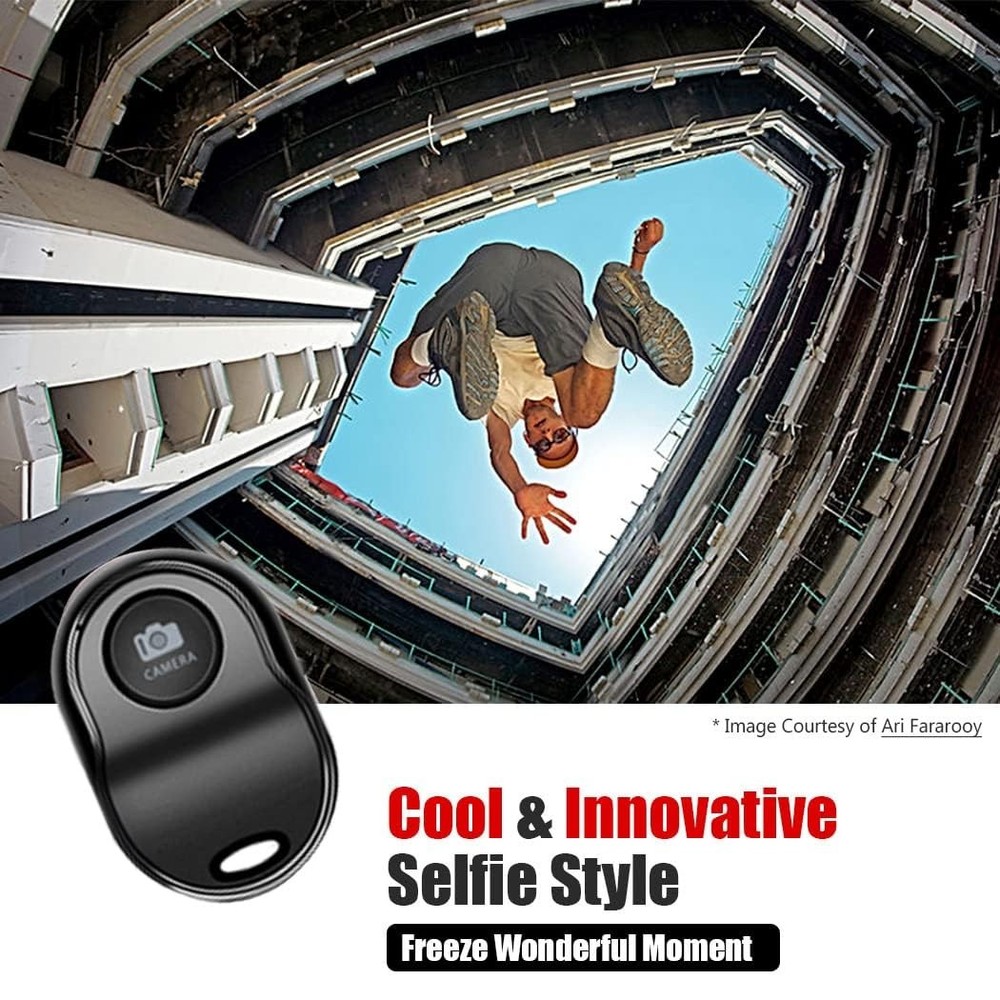 [Upgraded] Bluetooth 5.0 Remote Shutter for iPhone & Android Camera Wireless ...