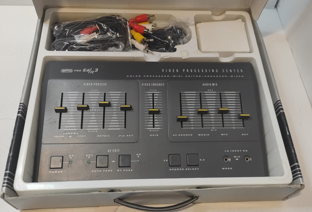 1991 Pro Ed/it 3 Video Processing Center COMPLETE *Tested & Working*