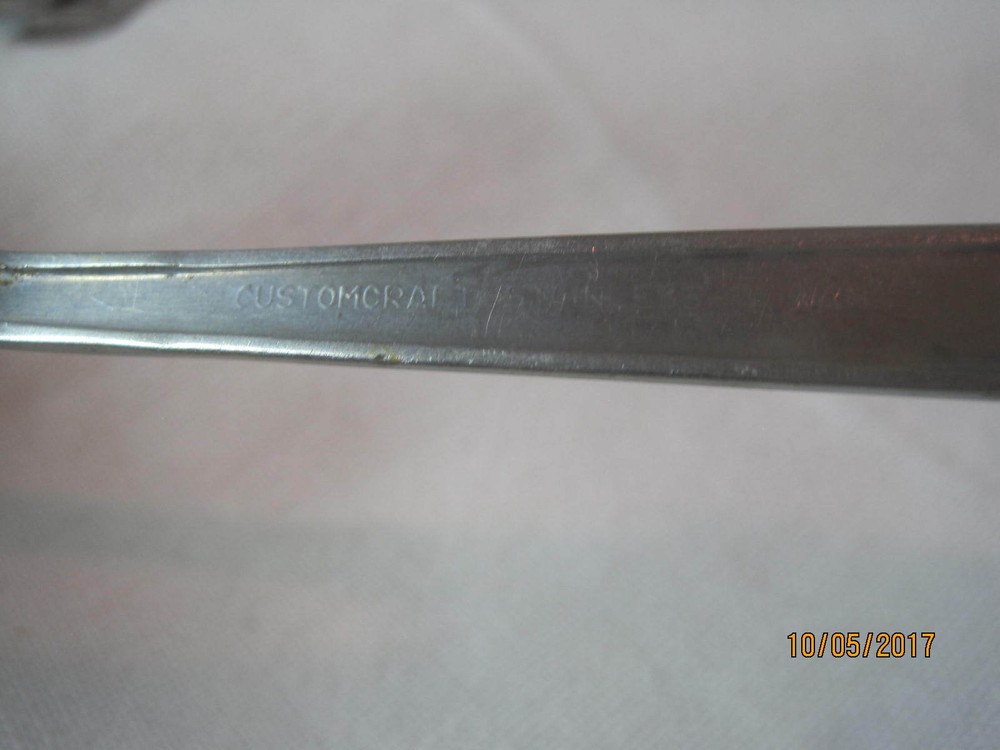 Vintage Customcraft stainless Dinner Fork CUS3