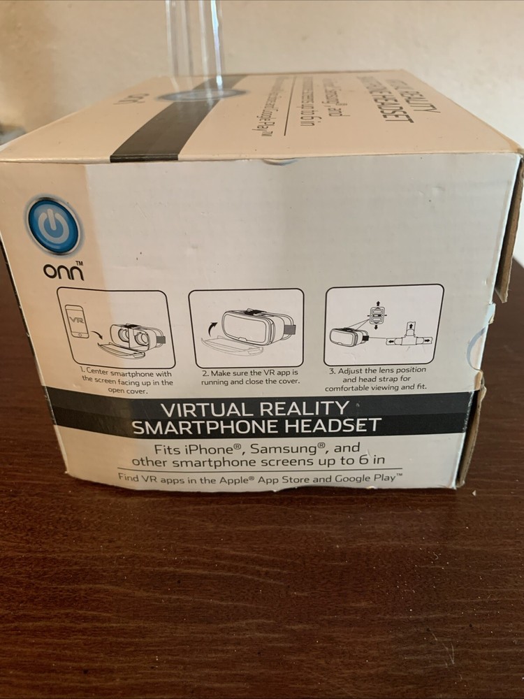 ONN Virtual Reality SmartPhone Headset - White