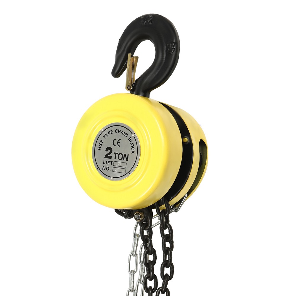 2 Ton Chain Puller Block Hoist Hand Tool 10ft Lifting Height w/ Hook