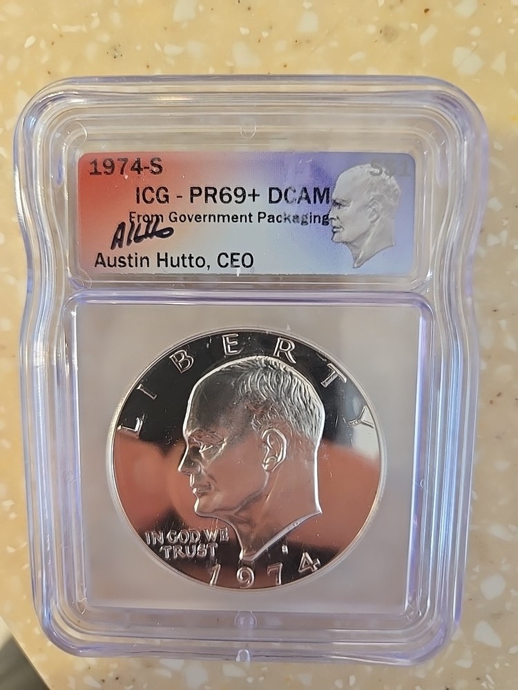 1974-S $1 Silver DCAM (Proof) Ike Dollar