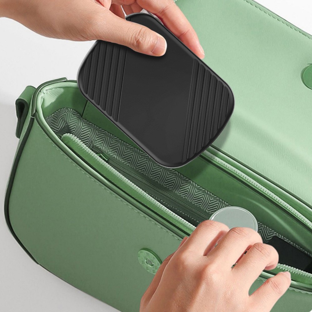 Black Remote Control Scrolling Ring With Charging Compartment Versatile Tool