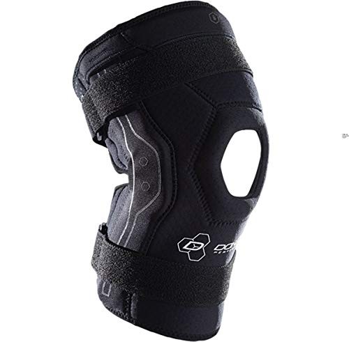 Bionic Knee Brace – Hinged, Adjustable Patella Support, Lateral / Large Black