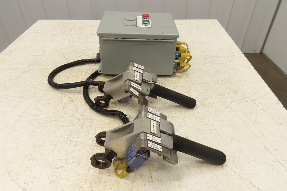 Air Hoist Tool Balancer 8-Button 2-Handle Pendant Control Panel Assembly