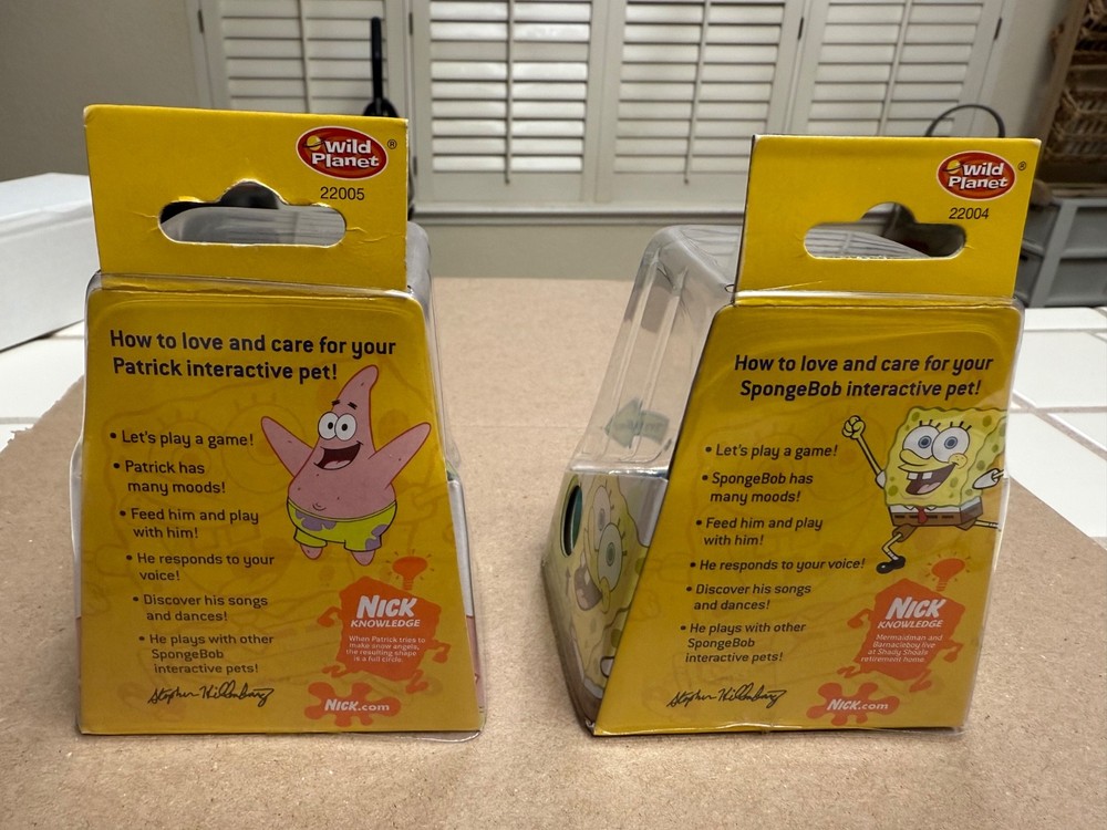 2004 Aquapets SpongeBob SquarePants and Patrick Star