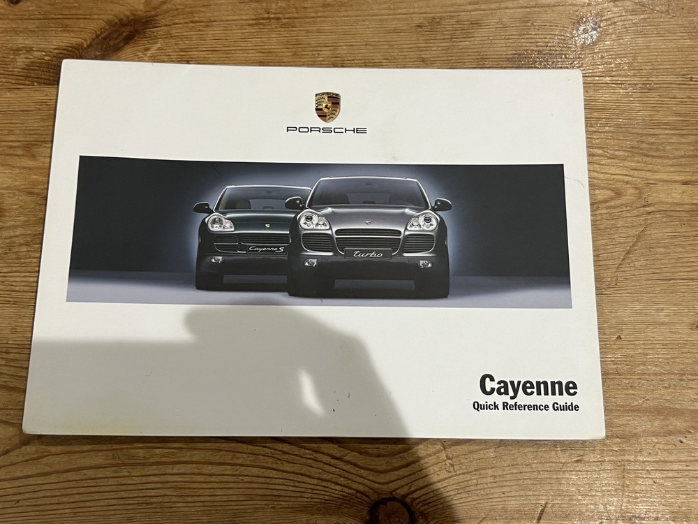 Porsche Cayenne Quick Reference Guide 04/2003