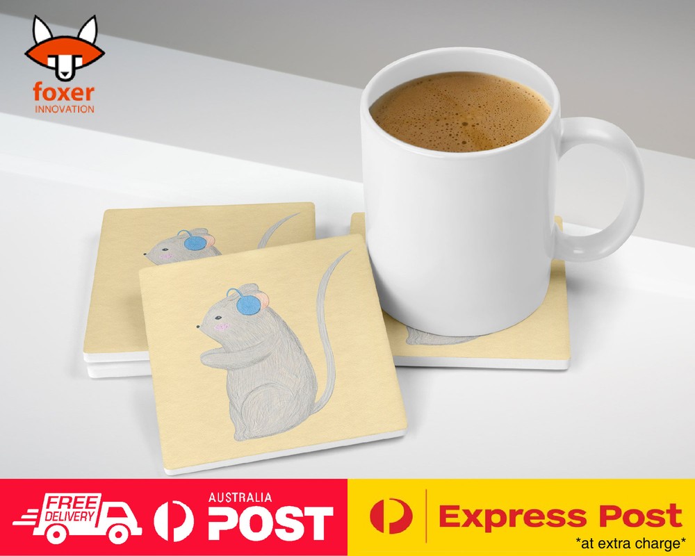 COASTER COFFEE DRINKING MAT|MOUSE DRAWING SKETCH 2