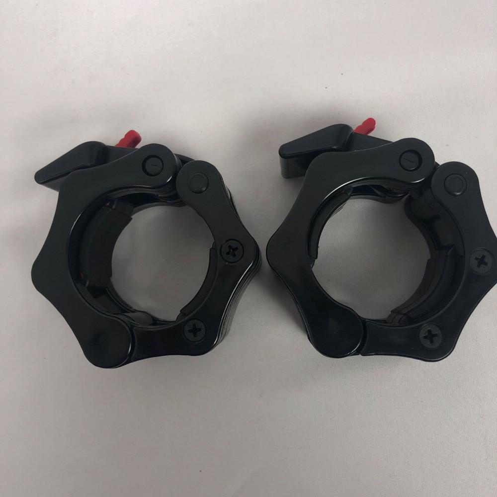 Olympic Barbell Quick Release Clamps One Pair (2) NWOB