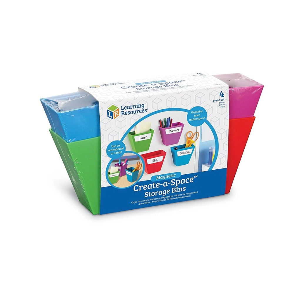 Learning Resources Create-a-Space 12" Round Tray 8 Bins Storage Organizer