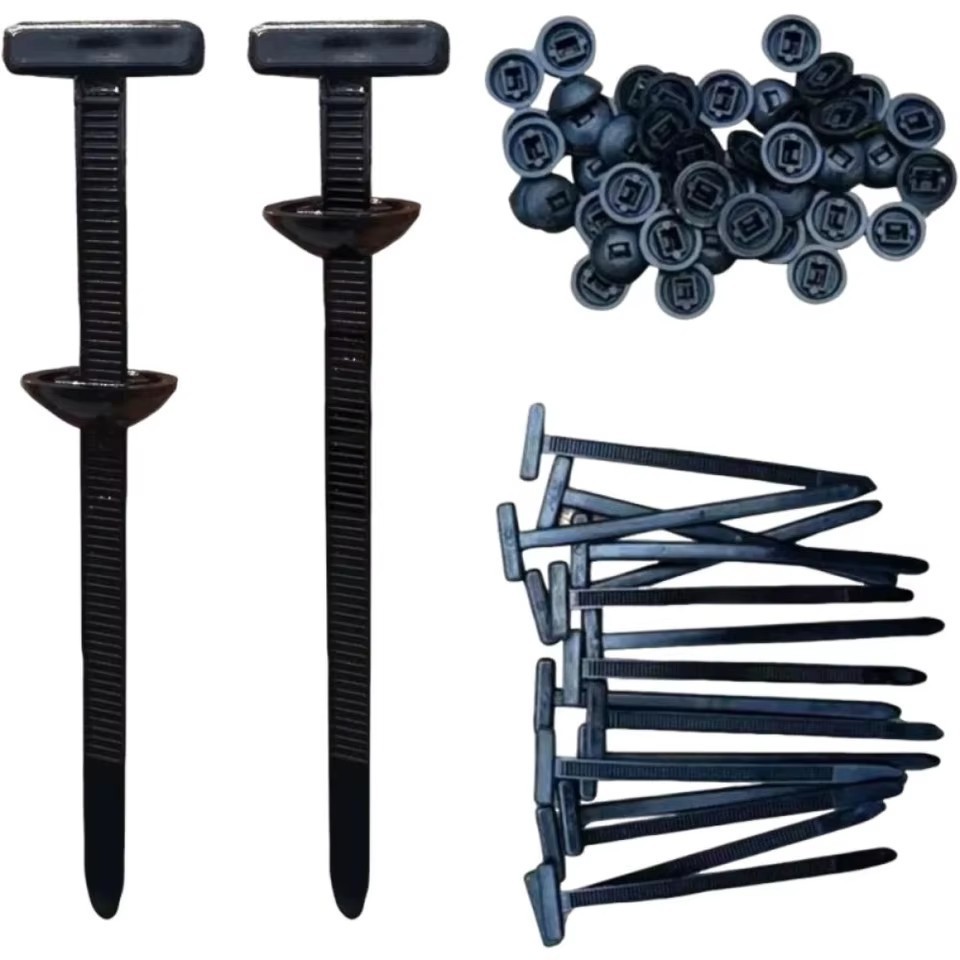 100Pcs Heavy Duty Nylon Universal Cable Tie Buckle Multi Purpose Self-locking Zi