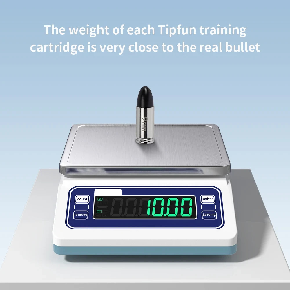 Premium Metal 9mm, Dummy Rounds, Snap Caps for Training