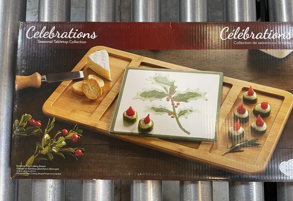 Precious Moments Celebrations Bamboo Tray/Cutting Board