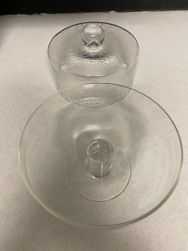 Dimpled Muffin/Pastry Pedestal Dome Stand