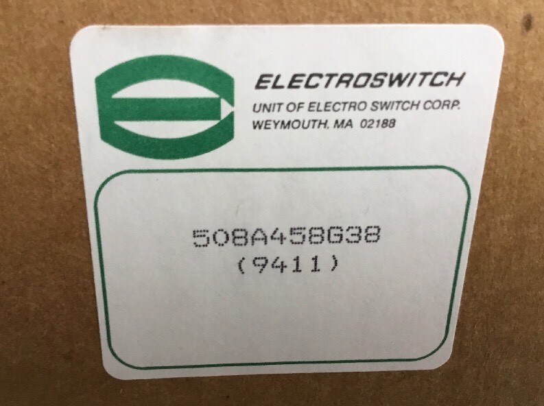 Electro Switch Rotary Switch 508A458G38