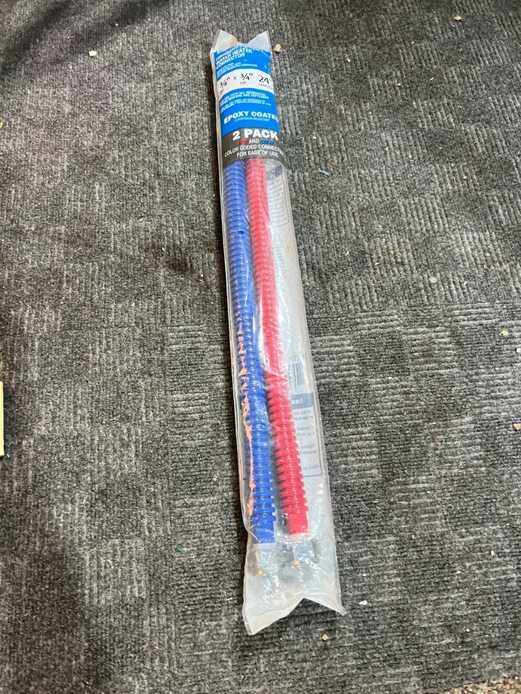 (Pack of 2) Home-Flex HFWC-07RB-24 Corrugated Water Heater Connector 3/4" FIP