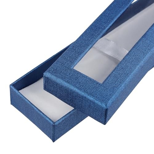 40 PCS Empty Pen Present Box, Colored Pen Presentation Display Box with Clear