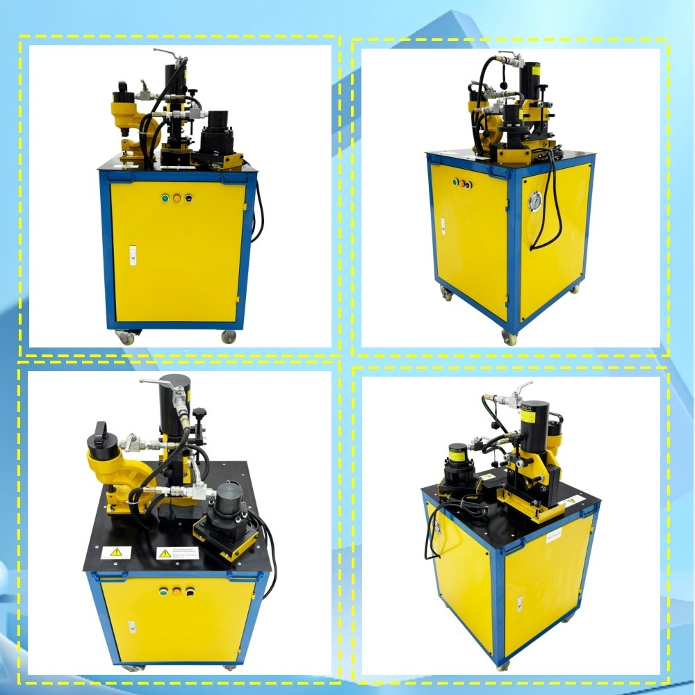 Electric Hydraulic Angle Iron Processing Machine Cutting Punching Chamfering