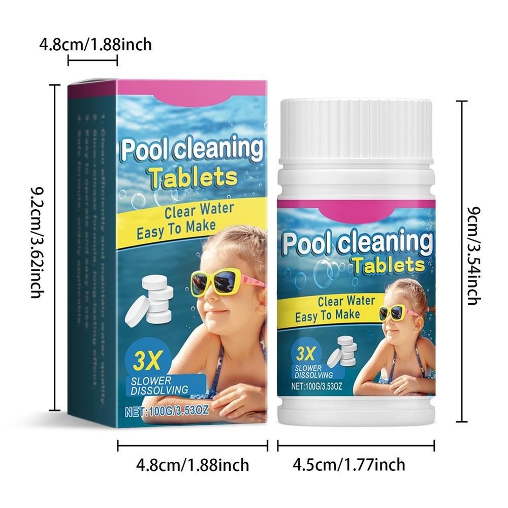 Multi-effect Pool Water Quality Cleaning Effervescent Tablets A5Z7