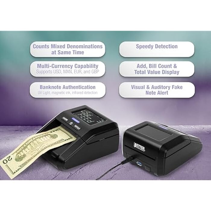 Counterfeit Bill Detector Machine with LCD Display (New Open Box) FREE SHIPPING.