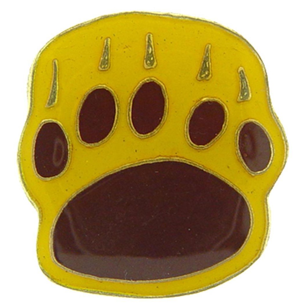 Bear Paw Print Pin 1"