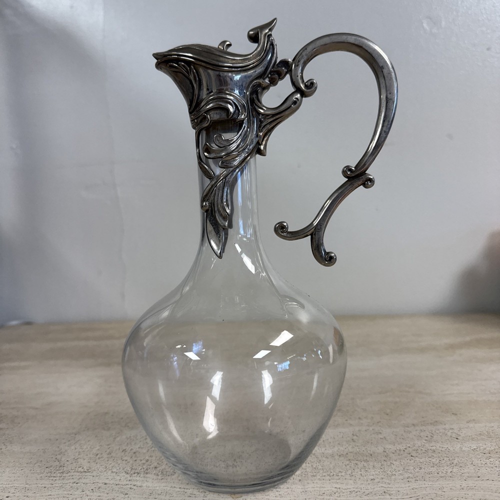 Art Nouveau Silver-Plated Claret Jug