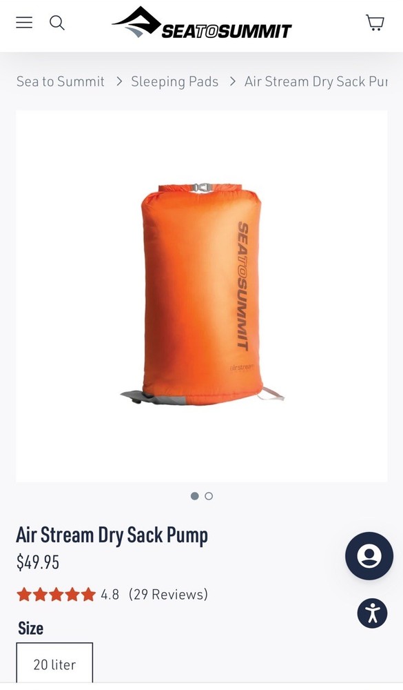 Sea to Summit Pump Stuff Sack
