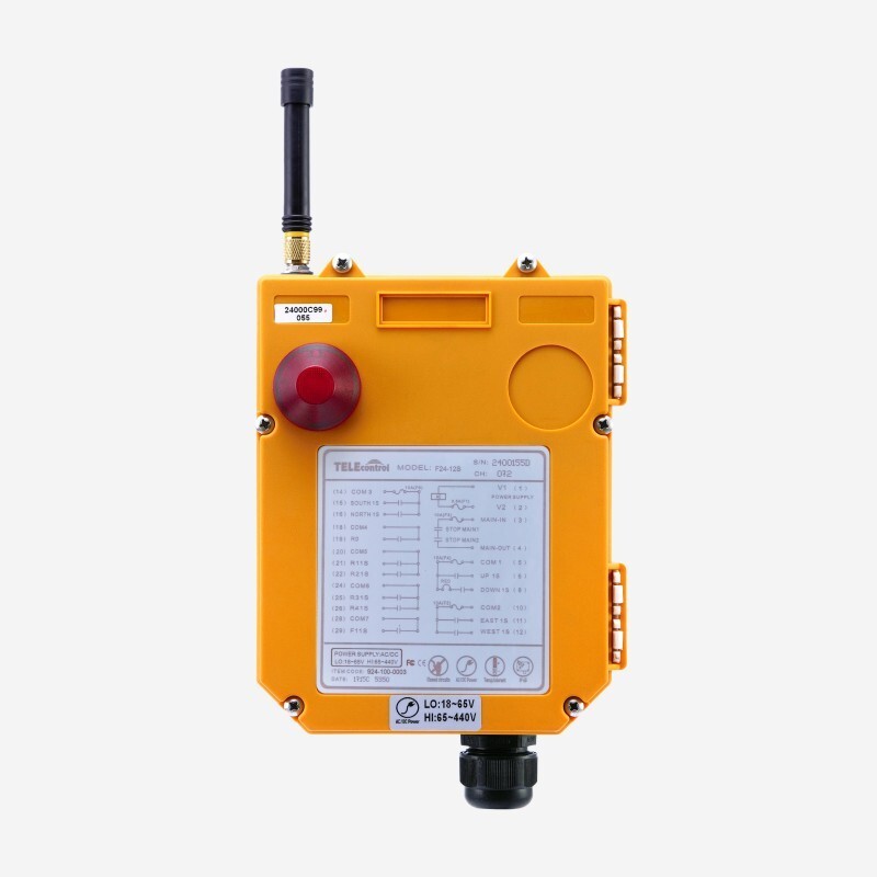F24-12S 2 transmitters 12 Twelve Single Speed Button Remote Control for Crane