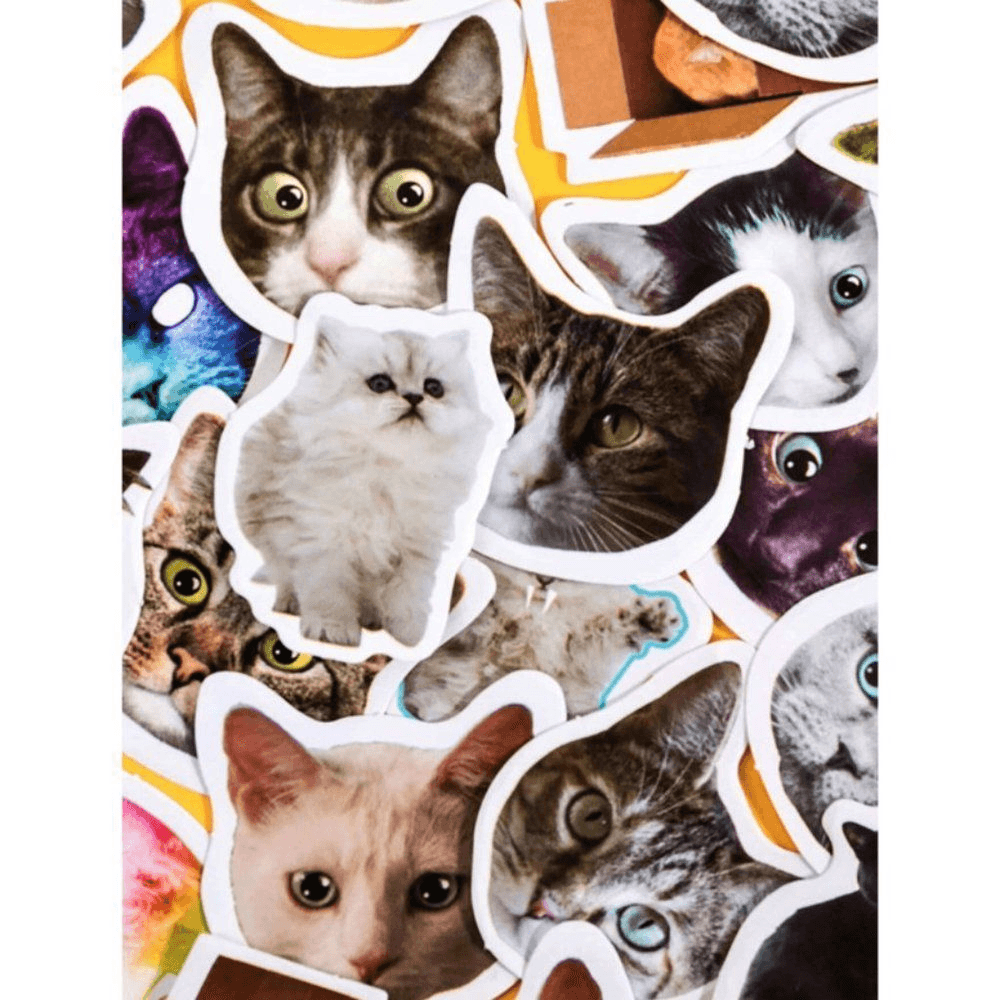 46pcs Cat Print Stickers
