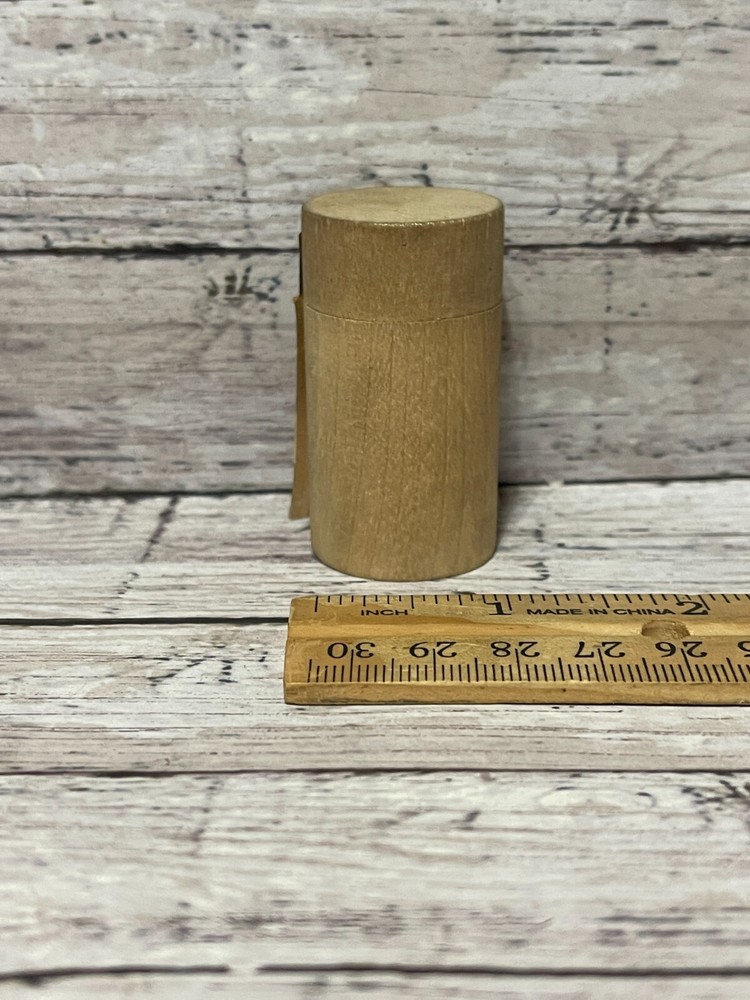 Vintage Meccano Microscope Set Replacement Parts - WOODEN FLY CONTAINER (empty)