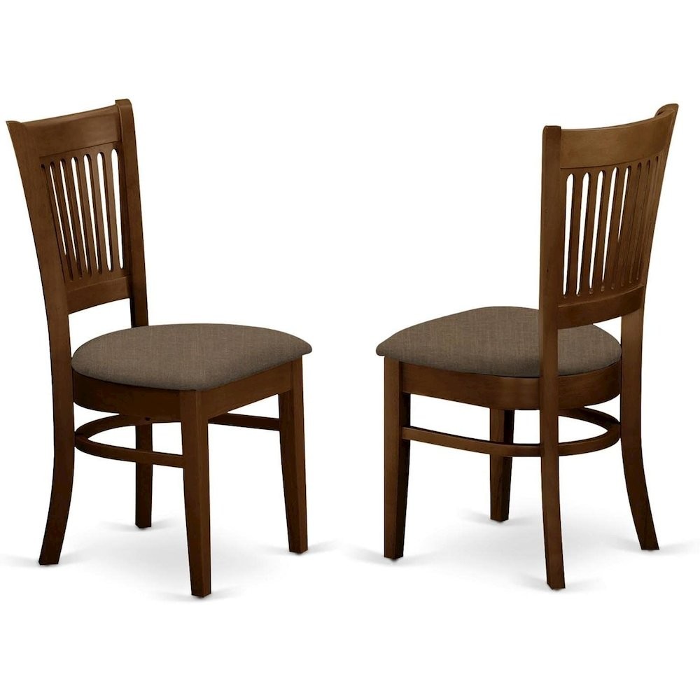 3-Piece Dining Set, Drop Leaf Table, 2 Microfiber Chairs, Espresso Finish