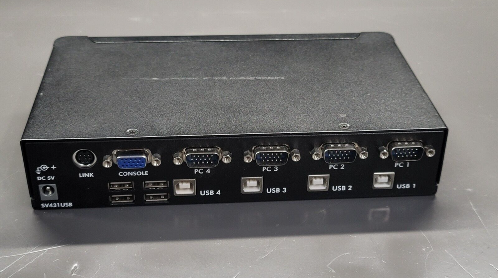 Startech SV431USB 4 Port USB KVM Switch (No AC Power Adapter included)