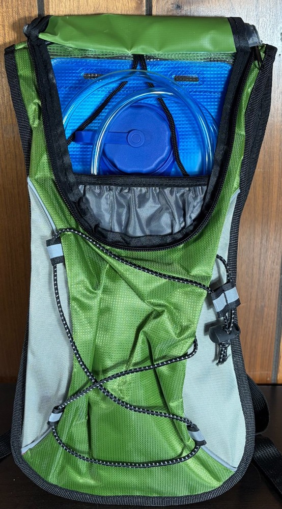 NEW Kuyou Hydration Pack w/ 2L Bladder - Green