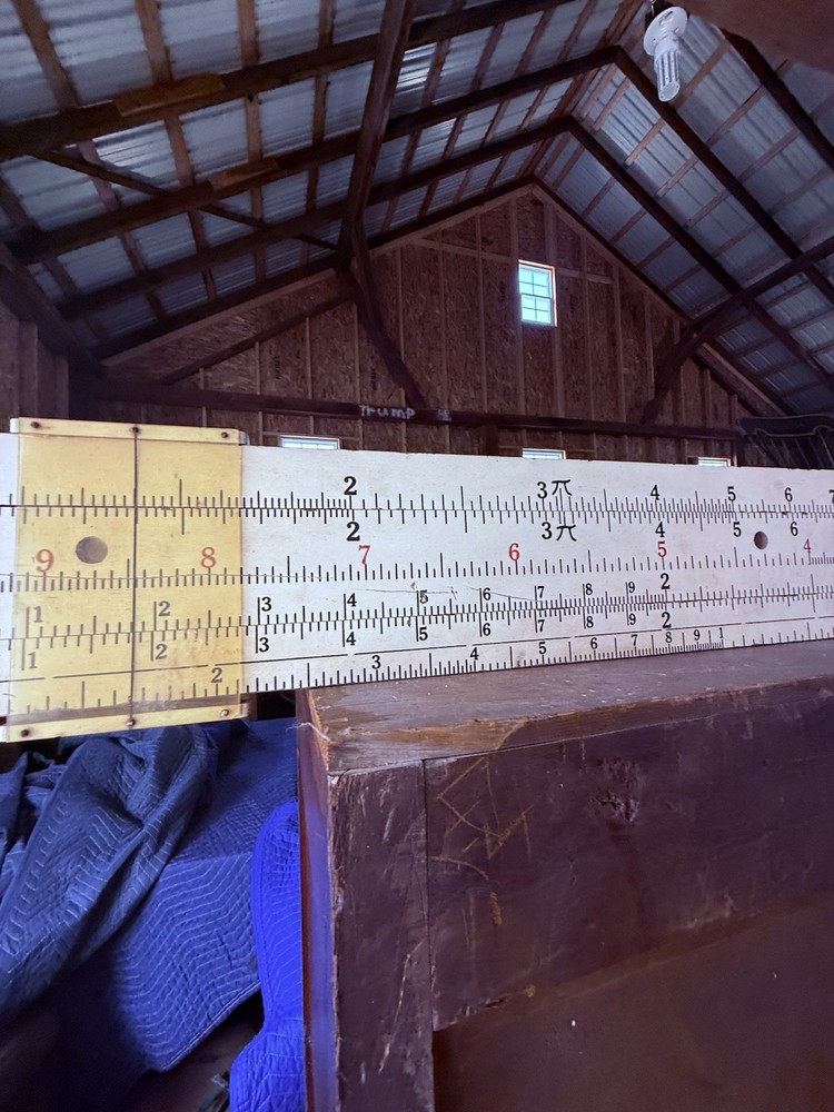 vintage K&E Keuffel & Esser Classroom store Display Working Slide Rule 86” 7 ft