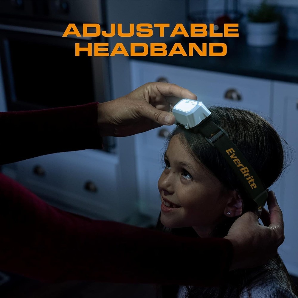 LED Headlamp 2 Pack Battery Powered 4 Mode Adjustable Waterproof Light