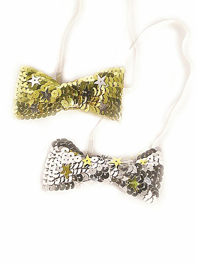4 Inch Sequin Star Bowtie Costume Accessory