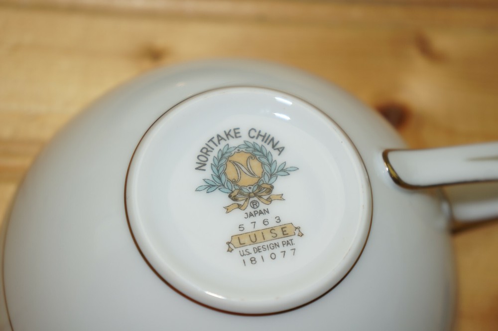 Noritake Luise (6) Cups, 2" & (6) Saucers, 6"