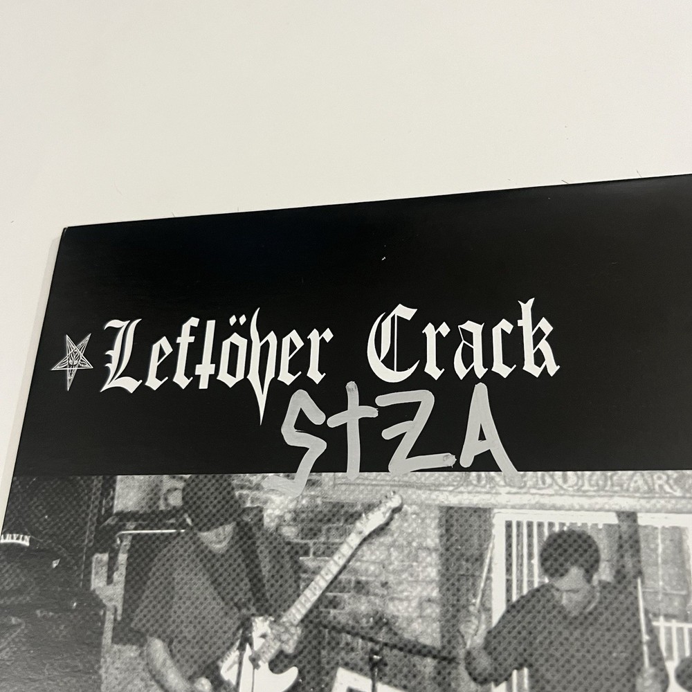LEFTOVER CRACK SIGNED MEDIOCRE GENERICA VINYL RECORD STZA JSA COA