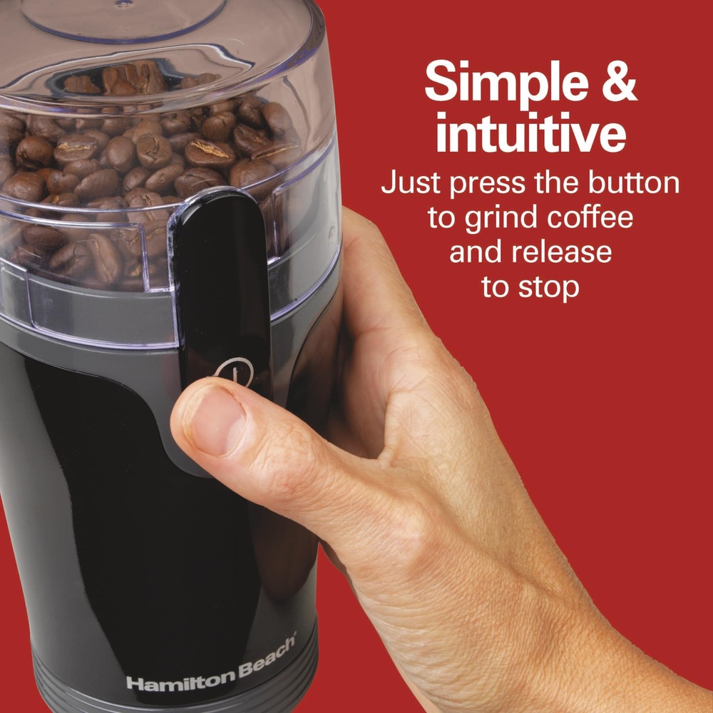 Hamilton Beach Fresh Grind Electric Coffee Grinder Black