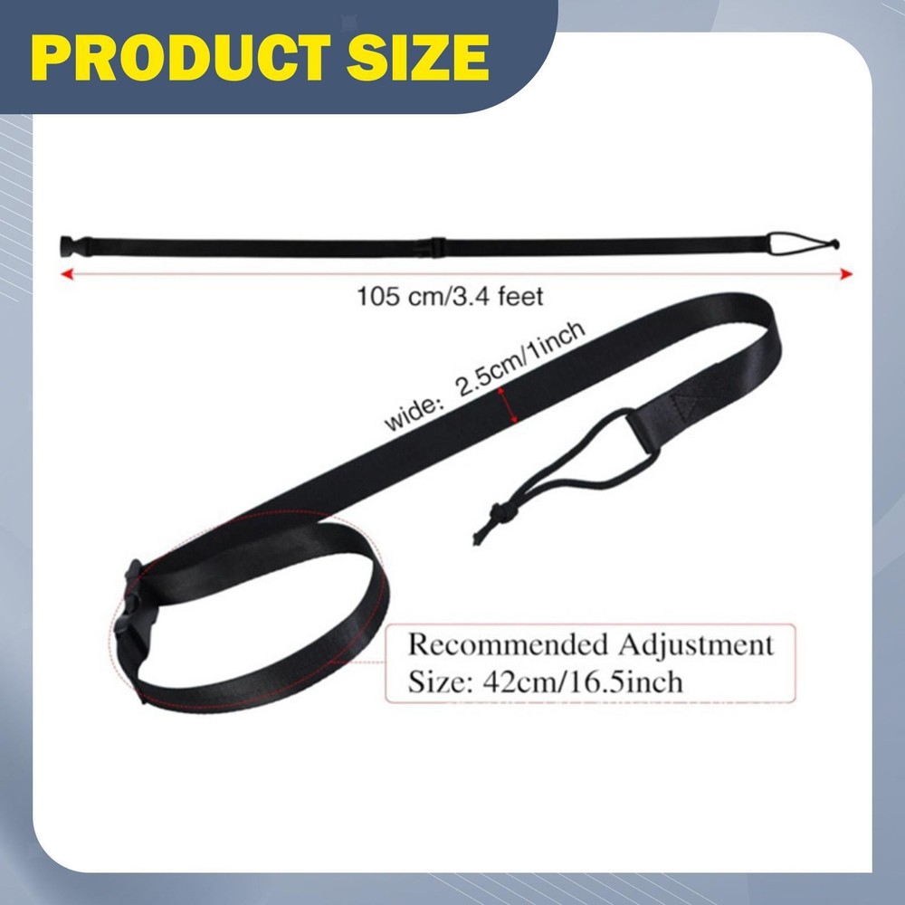 Snowboard Leash Binding Strap Polyester Reusable Comfortable Outdoor Snowboard
