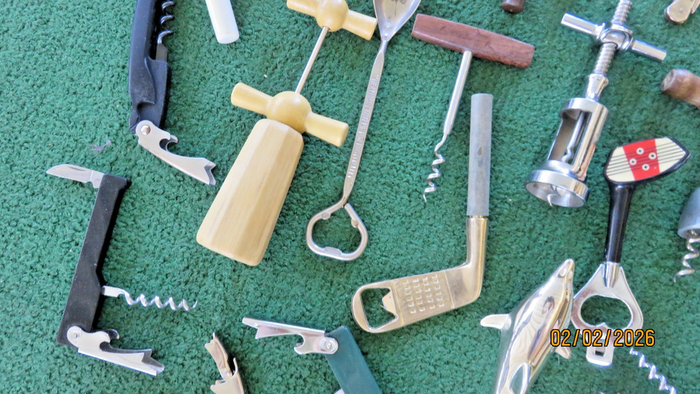Various Vintage Wine Openers, Corkscrews & Bottle Openers