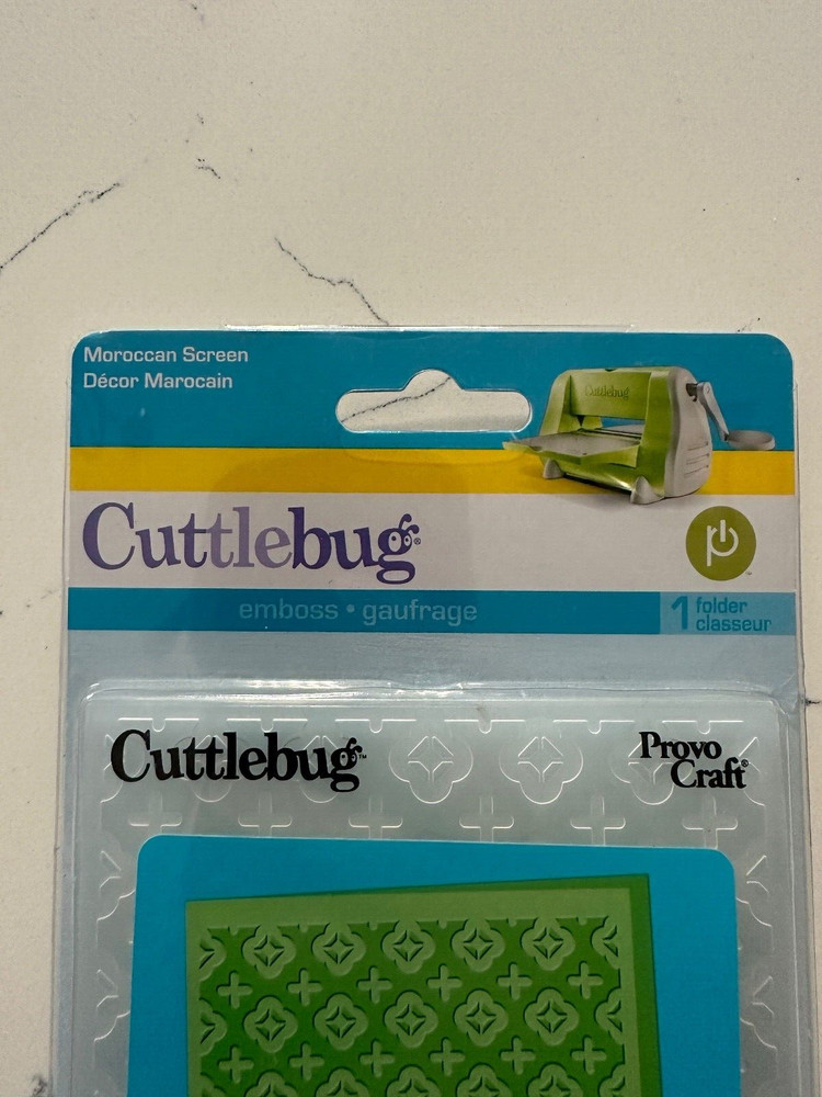 Provo Craft Cuttlebug Moroccan Screen Embossing Folder ~ 37-1909 Crafts Art
