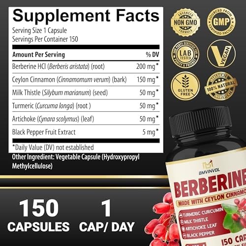 Berberine Cinnamon Turmeric Supplement