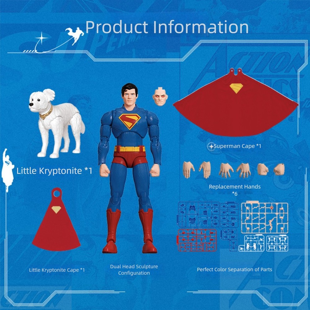 Blokees Authentic Champion Class DC Heros Superman Assembly Model Kit