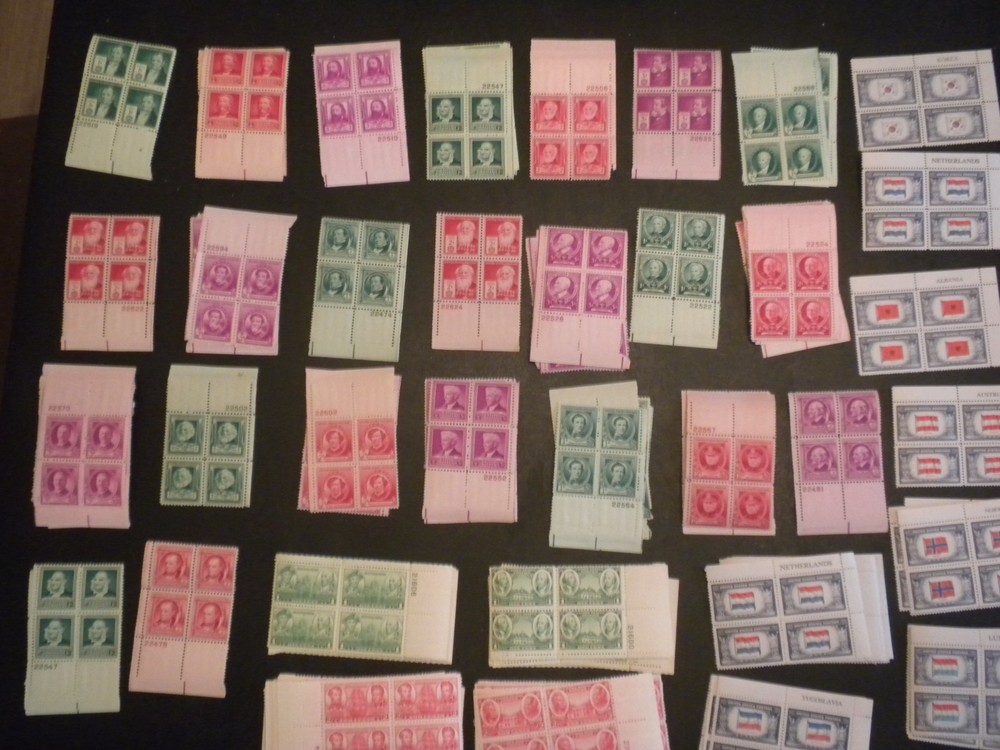 TWENTY-FIVE DIFFERENT US PB'S FROM LARGE SELECTION -FAMOUS AME ETC. NH OG