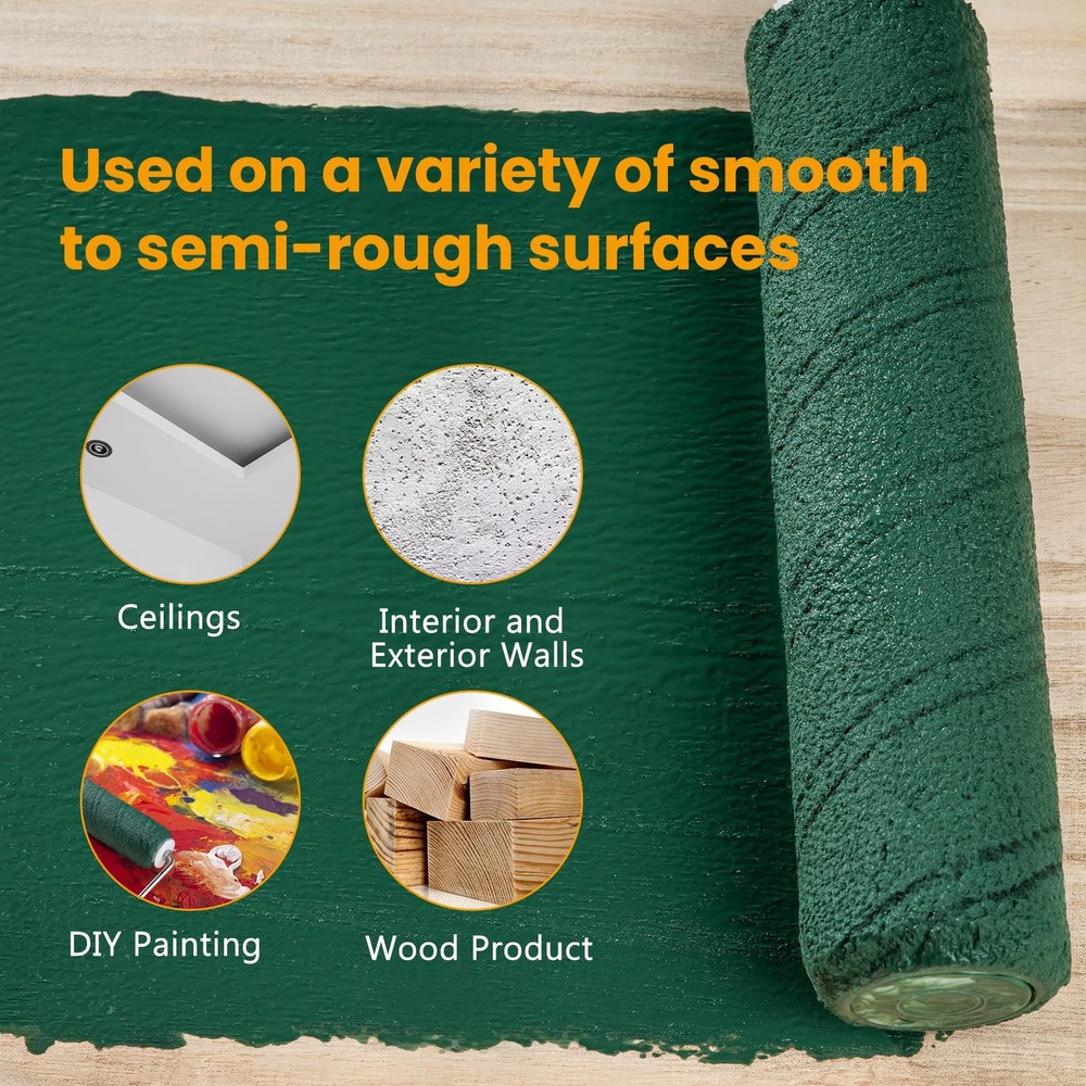 CoatPro Twools Paint Roller, Microfiber 9 inch paint roller 12 pack