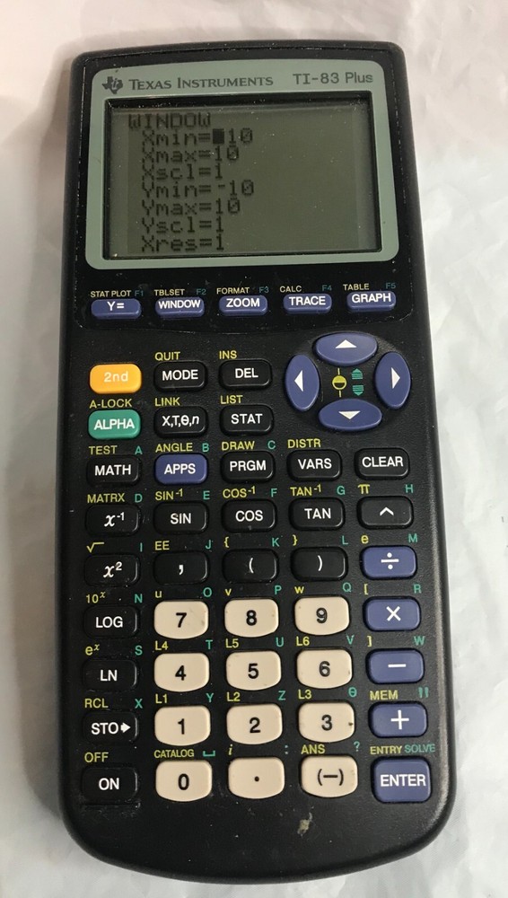 Texas Instruments TI-83 Plus Graphing Calculator - Black Tested Working W/ Case