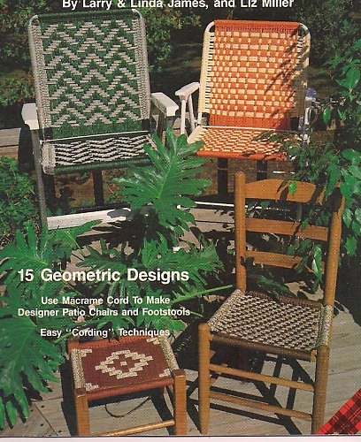Macrame Lawn Chair PATTERNS: seats; 15 geometric designs