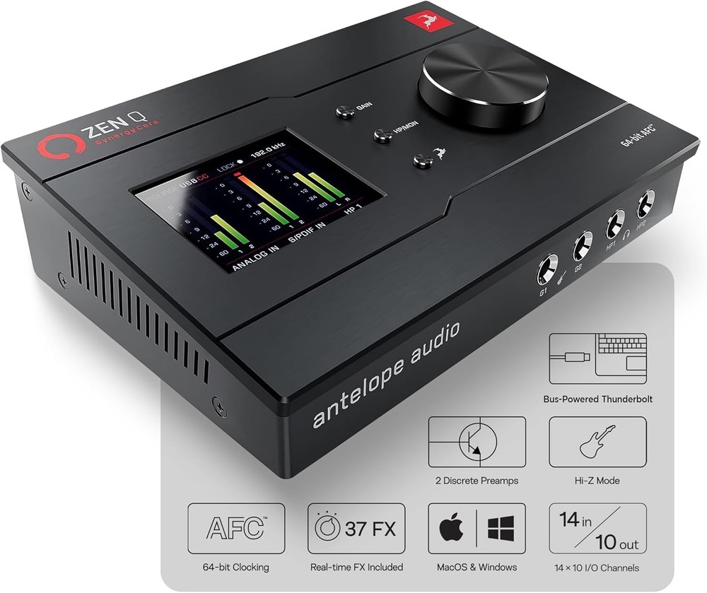 Antelope Audio Zen Go Synergy Core Desktop USB Type-C Audio Interface