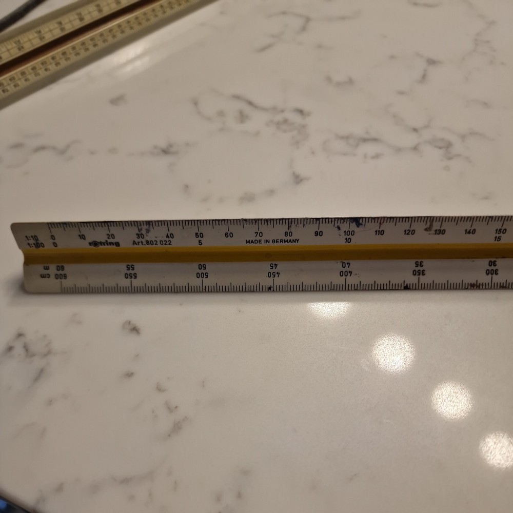 Vintage Rotring Triangle Ruler